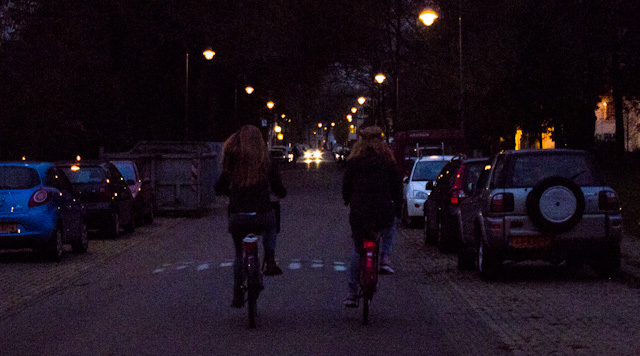 Beware, cyclists without lights are a common sight on the Dutch roads! Photo © Holland-Cycling.com