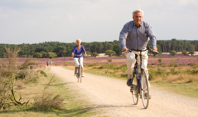 As the Dutch population grows older, more elderly cyclists take to the road. Photo © Holland-Cycling.com