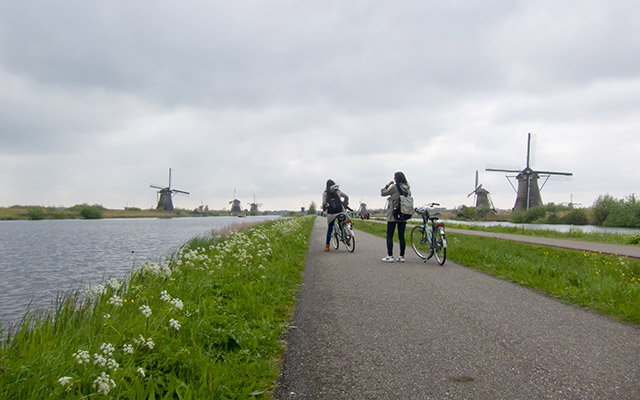 Windmills at Kinderdijk. Photo © Holland-Cycling.com